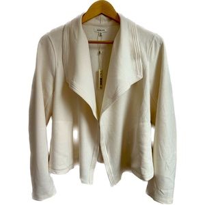 Max Studio | Scuba Short Drape Blazer | Size L